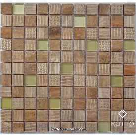 Декоративна мозаїка Котто Кераміка CM 3040 C2 GOLD BROWN 300x300x8 мм