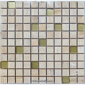 Декоративна мозаїка Котто Кераміка CM 3041 C2 BEIGE GOLD 300x300x8 мм