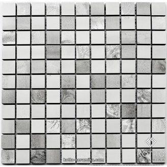 Керамическая мозаика Котто Керамика CM 3021 C2 IMPRASION GRAY WHITE 300x300x10 мм