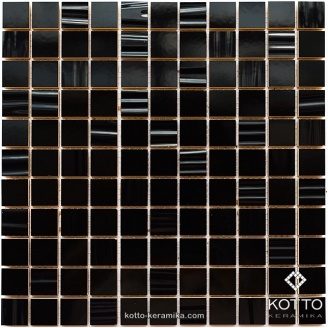 Керамическая мозаика Котто Керамика CM 3001 C2 BLACK BLACK STR 300x300x10 мм