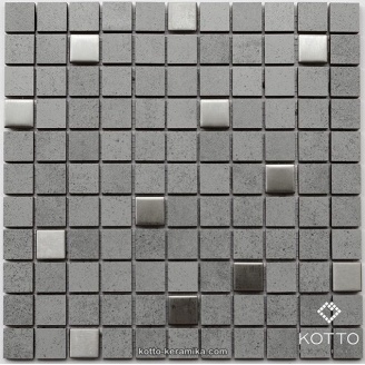 Декоративна мозаїка Котто Кераміка CM 3026 C2 GRAY METAL MAT 300x300x8 мм