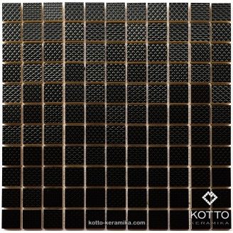 Керамическая мозаика Котто Керамика CM 3014 C BLACK 300x300x11 мм