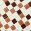 Стеклянная мозаика Котто Керамика GM 4037 C3 BROWN M BROWN W WHITE 300х300х4 мм Днепр