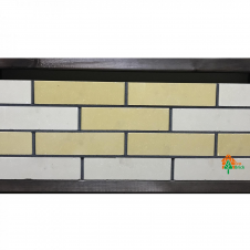 Кирпич облицовочный ECOBRICK гладкий 250x120x65 мм желтый слоновая кость