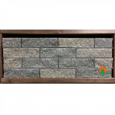 Кирпич облицовочный ECOBRICK мраморный 250x100x65 мм серый черный