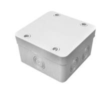Коробка розподільна сіра гладкостінна IP65 100x100x50 мм