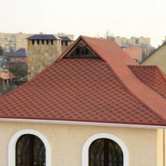Бітумна черепиця Aquaizol Мозаїка 320х1000 мм Червоний мак Краматорськ