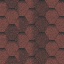 Бітумна черепиця Aquaizol Мозаїка 320х1000 мм червоний еко Бровари