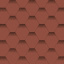 Битумная черепица Aquaizol Мозаика 320х1000 мм Красный мак Фастов