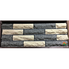 Фото - Цегла облицювальна ECOBRICK скеля 250x100x65 мм сірий/слонова кістка Цегла облицювальна ECOBRICK скеля 250x100x65 мм сірий/слонова кістка