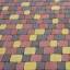 Тротуарная плитка Старый город 25 мм красный/коричневый Чернигов