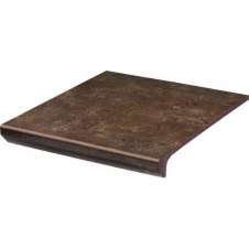 Клинкерная ступень с капиносом Paradyz Ilario brown prosta struktura 30x33 см