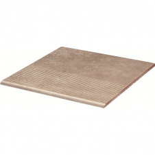 Клинкерная ступень Paradyz Viano beige stopnica prosta struktura 30x30 см