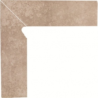 Клинкерный цоколь Paradyz Viano beige lewy 8,1x30 см