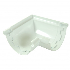 Кут ринви 90° Nicoll 25 ПРЕМІУМ 115 мм білий