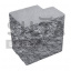 Напівблок декоративний Сілта-Брік Сірий 14 кутовий повнотілий 190х190х140 мм Вінниця