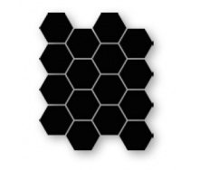 Настінна плитка Paradyz Uniwersalna Mozaika Prasowana Hexagon Nero 220х255 мм (1179591)