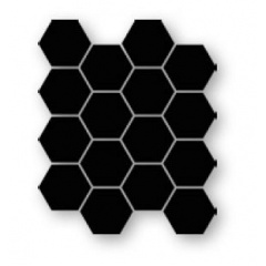 Настенная плитка Paradyz Uniwersalna Mozaika Prasowana Hexagon Nero 220х255 мм (1179591) Днепр