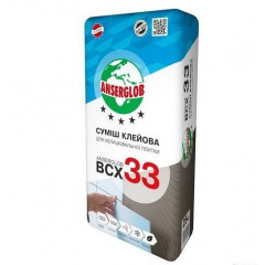 Клей для плитки Anserglob ВСХ 33 Зима Ясногородка