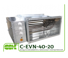 Електричний повітронагрівач канальний C-EVN-40-20-6