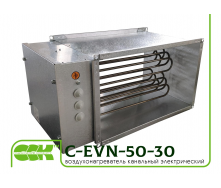 Нагреватель воздуха электрический канальный C-EVN-50-30-12