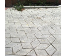 Тротуарная плитка Золотой Мандарин Ромб 150х150х60 мм серый