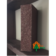 Цегла облицювальна ECOBRICK мармур ложок 250x110x65 мм бордо