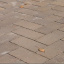 Тротуарная плитка Золотой Мандарин Кирпич без фаски 200х100х60 мм на сером цементе персиковый Киев