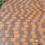 Тротуарна плитка Золотий Мандарин Креатив 60 мм на сірому цементі коричневий Дніпро