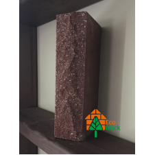 Цегла облицювальна ECOBRICK скеля ложок 250x100x65 мм бордо