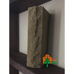 Кирпич облицовочный ECOBRICK скала ложек 250x100x65 мм оливка Ровно