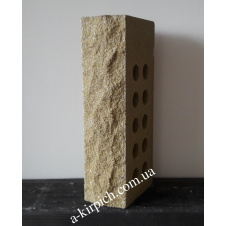 Облицовочный кирпич LAND BRICK скала пустотелый желтый 250х100х65 мм