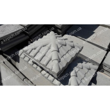 Кришка на паркан LAND BRICK Черепиця сіра 450х450 мм