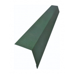Карнизная планка Тайл 78х120 мм зеленая Ирпень
