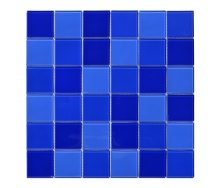 Мозаика стеклянная Aquaviva Cristall Dark Blue DCM306 300х300 мм