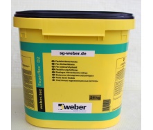 Эластичный гидроизоляционный раствор WEBER weber.tec Superflex D2 24 кг