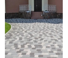 Тротуарная плитка Золотой Мандарин Старая площадь 160х40 мм серый