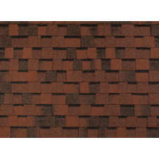 Фото - Битумная черепица Tegola Top Shingle Premier красно-коричневый Битумная черепица Tegola Top Shingle Premier красно-коричневый