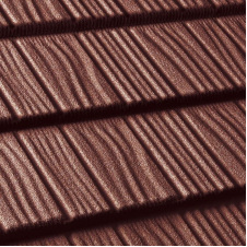 Композитная черепица QueenTile Shake 1-тайлова 1175x420 мм rosso