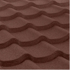 Композитная черепица QueenTile Standart 3-тайлова 1100x1150 мм brown