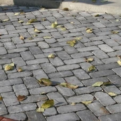 Тротуарна плитка Золотий Мандарин Цегла антик 240х160х90 мм сіра Умань