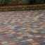 Тротуарная плитка Золотой Мандарин Квадрат малый 100х100х60 мм на сером цементе красный Киев