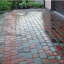 Тротуарна плитка Золотий Мандарин Стара площа 160х40 мм на сірому цементі червоний Київ