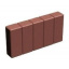 Поребрик фигурный квадратный Золотой Мандарин 500х80х250 мм на сером цементе коричневый Черновцы