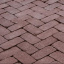 Тротуарна плитка Золотий Мандарин Цегла Антик 200х100х60 мм на сірому цементі бордовий Київ