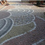 Тротуарна плитка Золотий Мандарин Креатив 60 мм на сірому цементі червоний Київ
