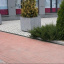 Тротуарна плитка Золотий Мандарин Цегла стандартна 200х100х80 мм на сірому цементі червоний Київ
