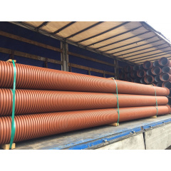 Гофрована дренажна труба ПП SN8 200 мм 6 м градус перфорації 120 Полтава