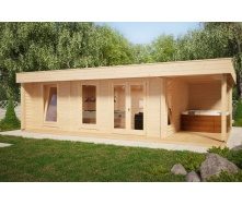 Дом деревянный из профилированного бруса 5х8