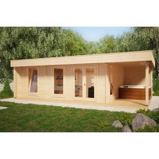 Дом деревянный из профилированного бруса 5х8
